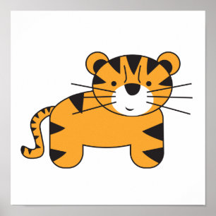 Tiger illustration by Lorena Depante Poster