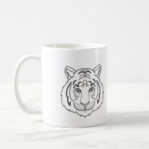 Tiger Illustration Coffee Mug