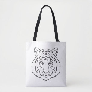 Tiger Illustration Tote Bag