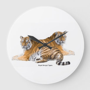Tiger image for Round-Large-Wall-Clock Large Clock
