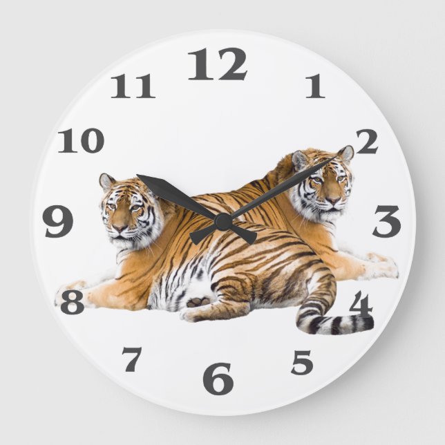 Tiger image for Round-Large-Wall-Clock Large Clock (Front)