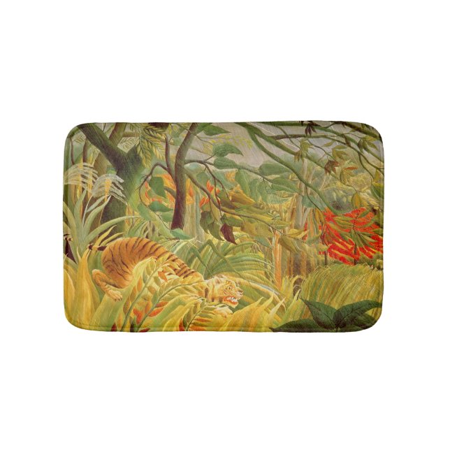 Tiger in a Tropical Storm  1891 Bath Mat (Front)