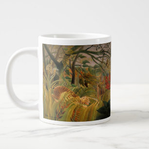 Tiger in a Tropical Storm by Henri Rousseau Large Coffee Mug