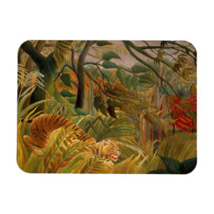 Tiger in a Tropical Storm by Henri Rousseau Magnet