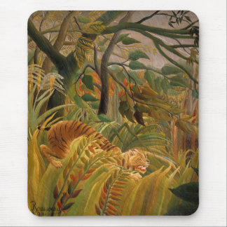 Tiger in a Tropical Storm by Henri Rousseau Mouse Pad
