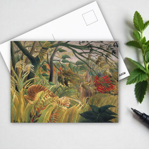  Tiger in a Tropical Storm by  Henri Rousseau Postcard