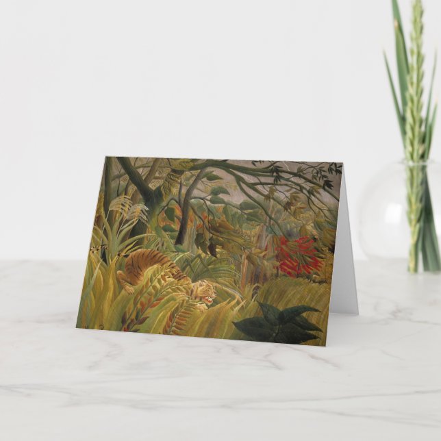 Tiger in a Tropical Storm | Henri Rousseau Card (Front)