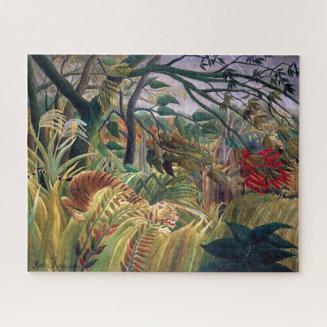 Tiger in A Tropical Storm | Henri Rousseau | Jigsaw Puzzle (Horizontal)