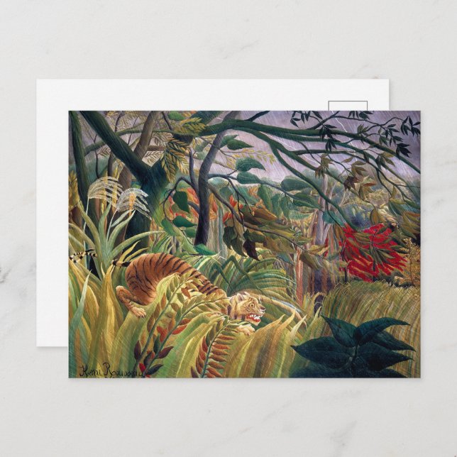Tiger in A Tropical Storm | Henri Rousseau | Postcard (Front/Back)
