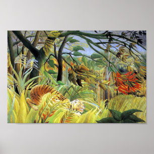 Tiger in a Tropical Storm Poster