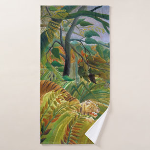 Tiger in a Tropical Storm, Rousseau Bath Towel