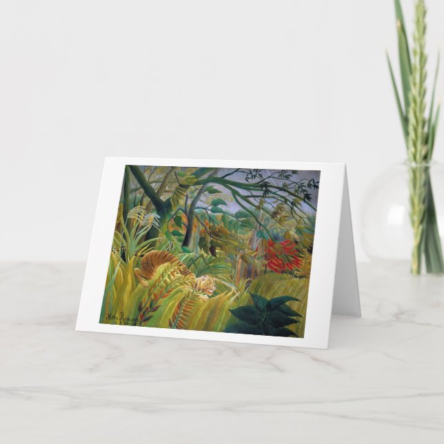 Tiger in a Tropical Storm, Rousseau Card (Front)