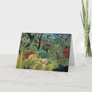 Tiger in a Tropical Storm (Surprised) Card
