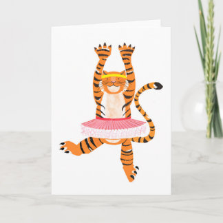 Tiger in a Tutu Card