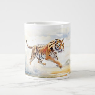 Tiger in Action 2 Large Coffee Mug