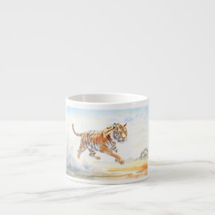 Tiger in Action 3  Espresso Cup