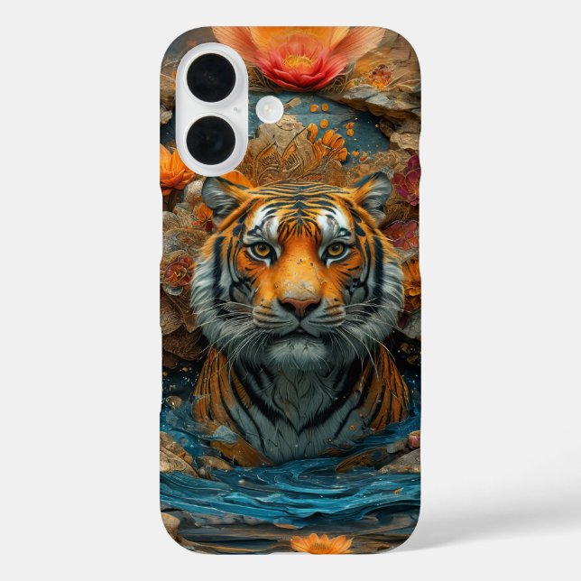 Tiger in flowers cover (Back)