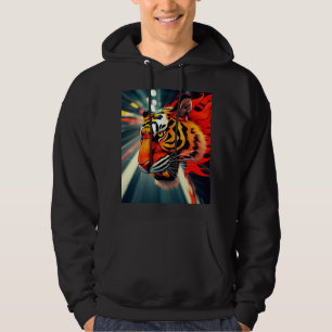 tiger in motion hoodie