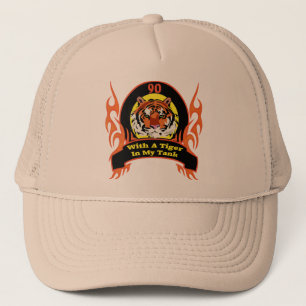 Tiger In My Tank 90th Birthday Gifts Trucker Hat
