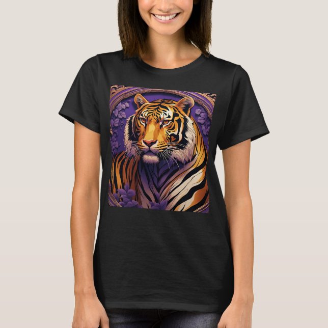 Tiger in purple T-Shirt (Front)