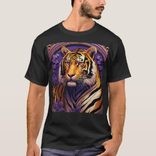 Tiger in purple T-Shirt