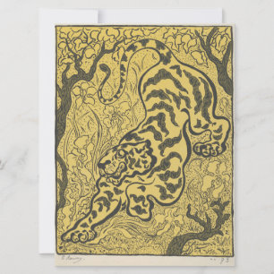 Tiger in the Jungle (Wild Animal) (by Paul Ranson) Card
