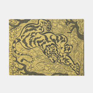 Tiger in the Jungle (Wild Animal) (by Paul Ranson) Doormat