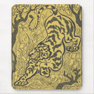 Tiger in the Jungle (Wild Animal) (by Paul Ranson) Mouse Pad
