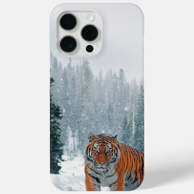 tiger in the snow Case-Mate iPhone case (Back)
