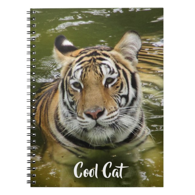 Tiger In The Water Notebook (Front)