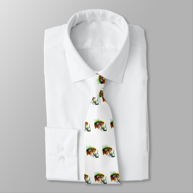 Tiger In The Wild  Tie (Tied)