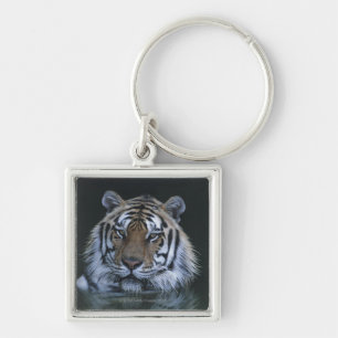 Tiger in Water Key Ring