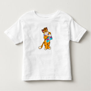 Tiger in Winter with Scarf Toddler T-Shirt