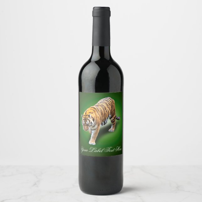 TIGER IN YOUR DIRECTION WINE LABEL (Front)
