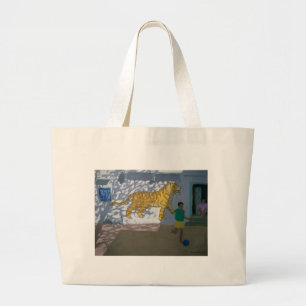 Tiger India Large Tote Bag