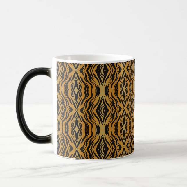 Tiger inspired print magic mug (Left)