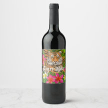 Tiger Juice wine bottle label