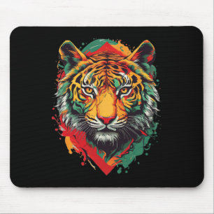 Tiger Juneteenth Cool Black History African Americ Mouse Pad