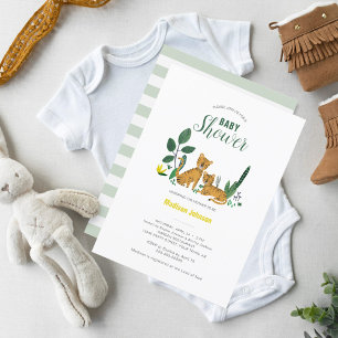 Tiger Jungle Boy   Animal   Baby Shower Card