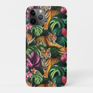 Tiger Jungle Dreams Seamless Surface Pattern iPhone 11 Pro Case