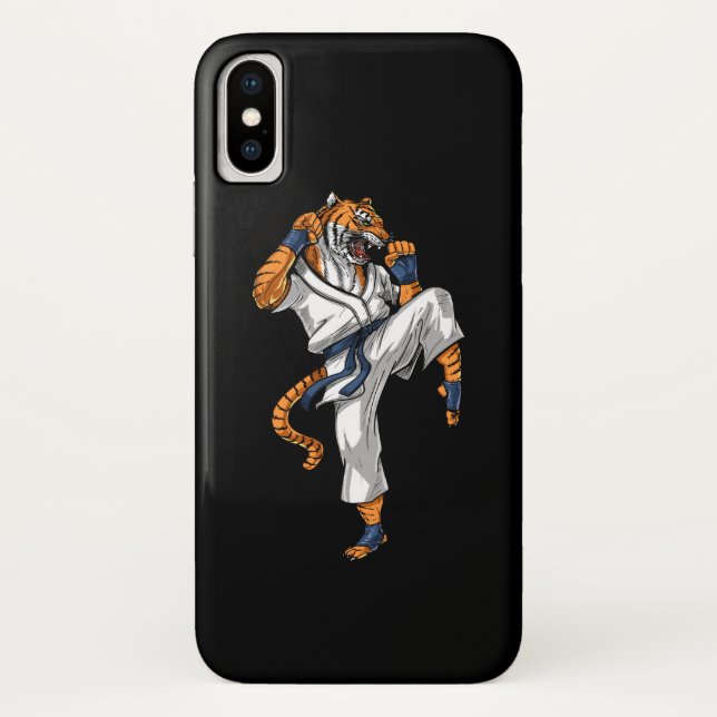 Tiger Karate Case-Mate iPhone Case (Back)