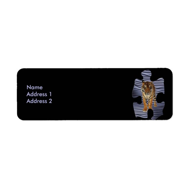 Tiger Label Return Address Label (Front)