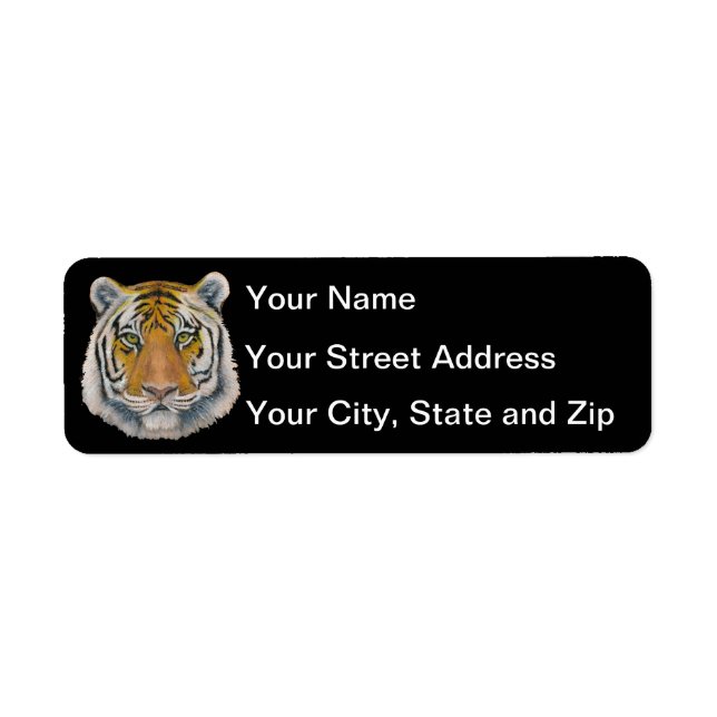 Tiger Label Return Address Label (Front)
