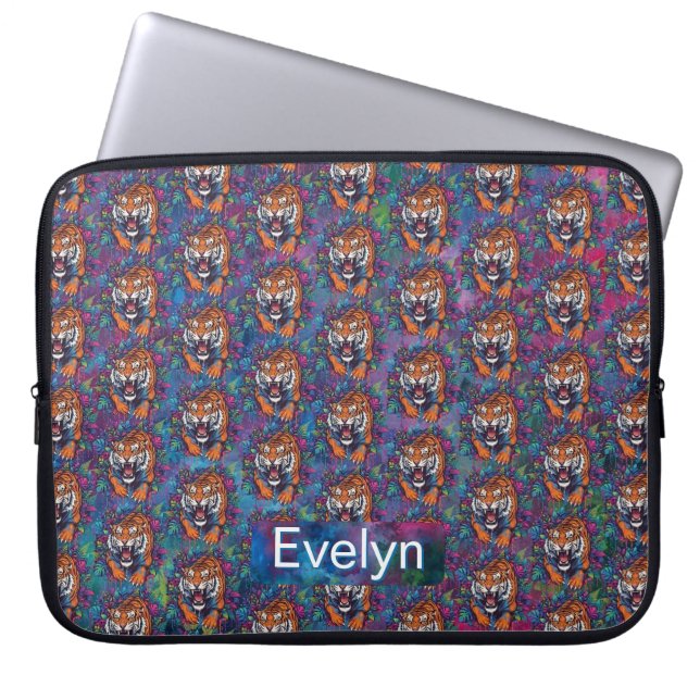 Tiger Laptop Sleeve (Front)