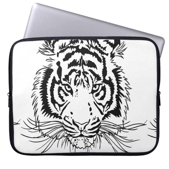 tiger laptop sleeve (Front)