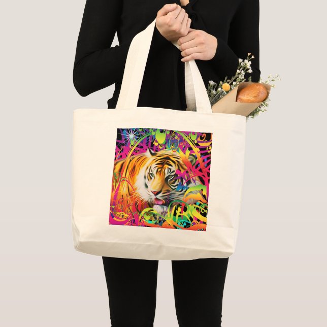 Tiger Large Tote Bag (Front (Product))