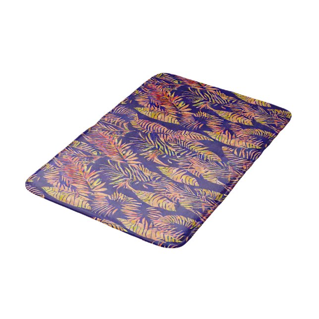 Tiger Leaf Bath Mat (Angled)