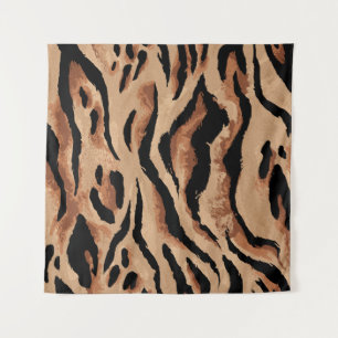 Tiger Leopard: Animal Skin Seamless Tapestry