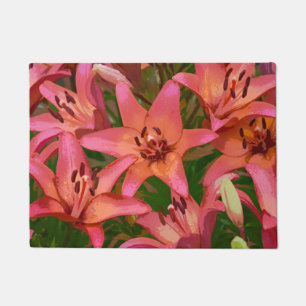 Tiger lilies doormat