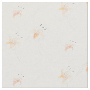 Tiger lilies fabric